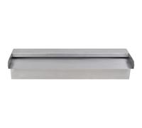 Fontaine cascade de piscine rectangulaire en acier inoxydable 45 cm résistante au chlore avec 1 connecteur pour fontaine de jardin, fontaine d'étang, terrasse, balcon, jeu d'eau et détente