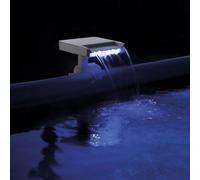Fontaine Cascade Piscine LED Intex, RGB, Hydroélectrique, Débit 2.7m3/h