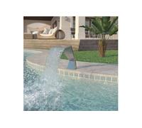 Fontaine d étang Acier inoxydable 64 x 30 x 52 cm Argenté