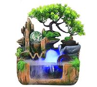 Fontaine de Bureau avec Cascade, Fontaine de rocaille, Fontaine d'intérieur avec Plantes brumeuses, Fontaine ornementale avec Cascade de Bureau