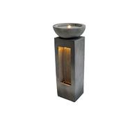 MonsterShop Fontaine de jardin – Serenity Falls Cascade électrique extérieure LED pompe