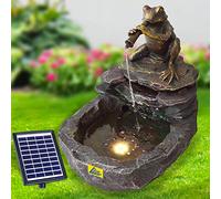 Fontaine de Jardin Solaire, Fontaine Solaire, Fontaine décorative, Cascade, Jardin Asiatique, lumière de Jardin, Pompe de Bassin pour terrasse