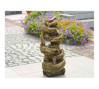 Fontaine De Jardin Trabia Tronc D'arbre Avec Cascade Et Éclairage Led - Ubbink Multicolore