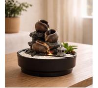 Fontaine de Jardin - Zen'Light - Oasis Zen'Light - H21 cm - Éclairage LED - Sable Blanc