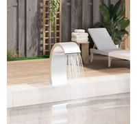 vidaXL Fontaine de piscine Arc d'eau clair Acier inoxydable 304 22x60x70 cm