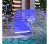 vidaXL Fontaine de piscine avec LED RVB Acrylique 50 cm