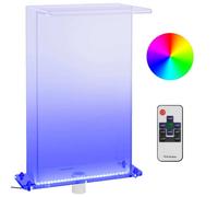 Fontaine de piscine avec LED RVB Acrylique 51 cm