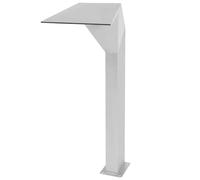 Fontaine de piscine en acier inoxydable - 50 x 30 x 90 cm - Argenté - Avec 3 tuyaux en PVC et valve - Pour terrasse, balcon, intérieur et extérieur, détente et oasis zen
