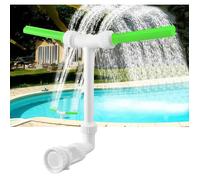 Fontaine de Piscine Réglable sur 360°, Accessoires de Piscine à Double Jet - Fontaine Cascade -Fontaine de Piscine Couleur:Blan YYV