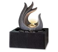 Fontaine de Table Valiant - Fontaine d'intérieur en résine - Gris - 24 x 18 x 18 cm