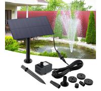 Fontaine d'eau 5W 5V, décoration de jardin avec piquet, panneau d'énergie solaire, pompe à eau, système d'arrosage, Kits d'économie d'énergie pour aquarium