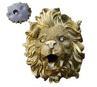 Fontaine d'eau en résine, fontaine murale d'arrosage, cascade intérieure et extérieure, fontaine murale décorative, fontaine d'eau lion, bec de fontaine de jardin, bec élégant pour fontaine