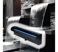 Fontaine d'eau légère à Cascade pour Jardins - Installation Facile - Déversoir en Cascade - Décoration extérieure Personnalisable pour patios, Mini-bassins et aménagements paysagers de jardi