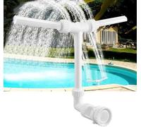 Fontaine d'extérieur purificatrice d'air | Double tête de pulvérisation pivotante à 360° - blanche
