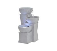 vidaXL Fontaine d'intérieur avec lampe LED Polyrésine