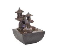 vidaXL Fontaine d'intérieur en polyrésine avec lampe LED Multicolore