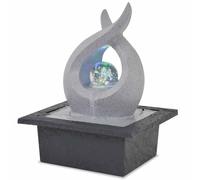 Fontaine d'Intérieur avec Lampe LED Polyrésine Décoration Maison Table vidaXL