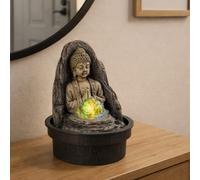 Zen Light Fontaine Peace - D 15 Cm - LED, Beige and Brown