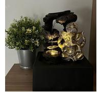 Fontaine LED d'intérieur CALMWATER - avec Ganesh doré - Décoration d'intérieur Salon, Bureau, Chambre - ARUM