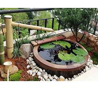 Fontaine en Bambou Exterieur Jeu D’Eau, Zen Jardin Fontaine d'eau Bambou Eau, Paysage d'eau Décoration De Jardin Japonais 70cm (Bol en Pierre Non Inclus)