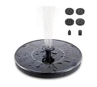 Fontaine - Fontaine solaire / Fontaine à eau Solar Cell - 16 cm Noir