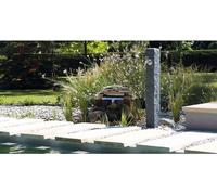 GARANTIA Fontaine GRANIT gris granit avec robinet laiton
