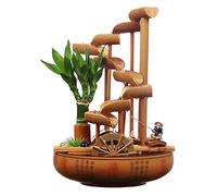 Fontaine Intérieur Fontaines d'intérieur Tablette de bambou Indoor Tabletop Tabletop Tabletop Fontaine d'eau Cascades de la table d'intérieur Bureau de bureau Patio Décoration Intérieur Fontaine Fonta