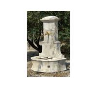 Fontaine Jardin Pierre Reconstituée 79 X 49x 113 Cm Beige
