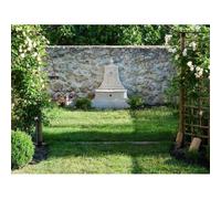 Fontaine Jardin Pierre Reconstituée 86 X 51 X 111 Cm Beige