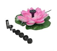 Fontaine Lotus pour déco pour Étang et Patio Fontaine Lotus pour | Flux d'eau apaisant, bruit doux pour relaxation, parfait pour méditation, détente après travail