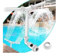 Fontaine Piscine 2-en-1 - Double jet réglable - Hors sol