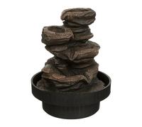 Atmosphera – Fontaine Sharmila en résine, noir, H22,5 cm