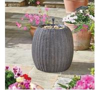 Fontaine - SMART GARDEN - FCS181 - Solaire - Rotin tressé - Galets inclus