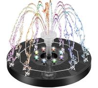 Fontaine Solaire 3w Flottante Fontaine Solaire Exterieure De Jardin Fontaine Solaire pour Bassin Exterieur avec 7 Buses Convient