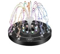 Fontaine Solaire 3w Flottante Fontaine Solaire Exterieure De Jardin Fontaine Solaire pour Bassin Exterieur avec 7 Buses Convient
