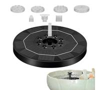 Fontaine solaire à pompe de bain automatique à haute efficacité et avec fonction d'éclairage réglable - Fontaine solaire de jardin, avec eau, pour décoration de jardin, cour, balcon, pelouse