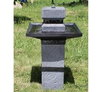 Fontaine solaire Asia - Fontaine solaire à jet jardin zen - Kit complet pour jardin et terrasse - Jour et nuit !!!