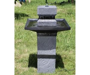 Fontaine solaire Asia - Fontaine solaire à jet jardin zen - Kit complet pour jardin et terrasse - Jour et nuit !!!