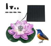 Fontaine Solaire,avec Buse Flottante et Fleur Réglable - Fontaine Solaire Décorative d'Extérieur | pour Jardin Piscine Terrasse Parc Paysage Aquarium