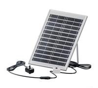 Fontaine solaire avec moteur silencieux sans balais, eau submersible USB pour aérateur de bassin de jardin, circulation de bain d'oiseaux, fontaine d'eau d'aquarium, kit de cascade extérieur, (B)