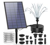 Fontaine solaire de 7 W pour l'extérieur, pompe pour bassin à assembler soi-même, câble de 1,5 mètre