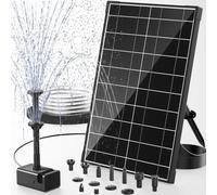 Fontaine solaire de 8 W pour bain d'oiseaux, étang, avec protection contre le fonctionnement à sec