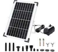 Fontaine solaire de bassin de 10 W,pompe solaire de 1350 l/h avec cordon d'alimentation de 5 m,pompe solaire pour étangs de jardin