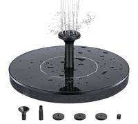 Fontaine solaire décorative 13 cm Noir