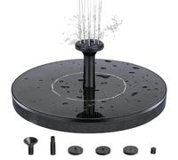 INF Fontaine solaire décorative 16 cm Noir