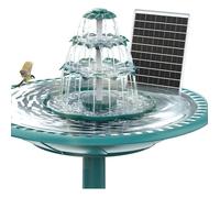 Fontaine solaire DIY 6.5W, 3 niveaux, amovible, pour bain d’oiseaux, extérieur, jeu d’eau, jardin