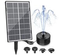 Fontaine Solaire Exterieure de Jardin 3,5 W Verre Améliorée pour Pompe Solaire avec Câble 3 m 4 Styles pour Jardin, Bain d'oiseaux, Jeux d'eau à Faire Soi-même(3,5W)