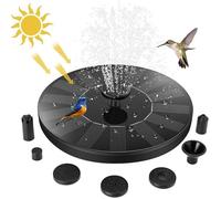 Fontaine Solaire Exterieure de Jardin, Pompe avec 7 Buses Abreuvoir Oiseaux Exterieur, Bains d'oiseaux, Etangs,Patio,Décoration