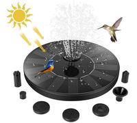 Fontaine Solaire Exterieure de Jardin,Pompe avec 7 Buses Abreuvoir Oiseaux Exterieur,Bains d'oiseaux,Etangs,Patio,Décoration YYV