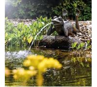 Fontaine solaire Grenouille paresseuse 600 l/h maxi